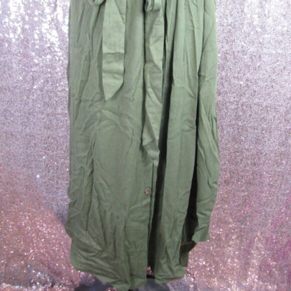 NWT BloomChic button front short sleeve belted dress 12/ L - Picture 4 of 9